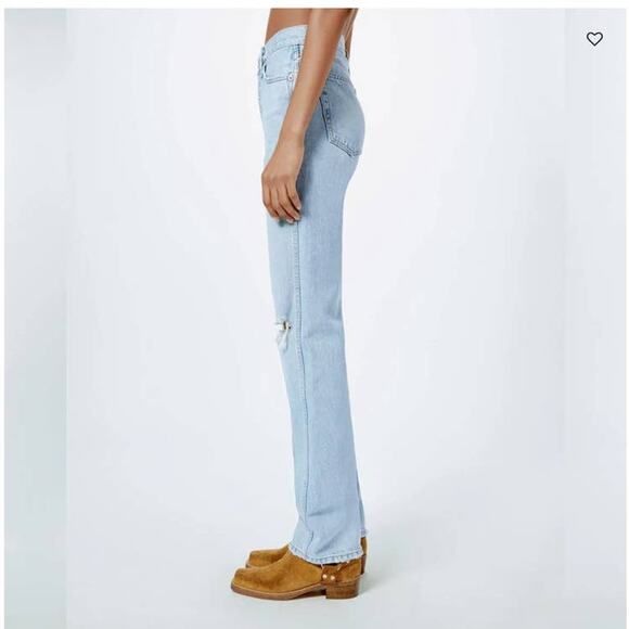 RE/DONE High Rise Loose Fit in Bleach Destroy Color Size 26 NWOT - Picture 3 of 12